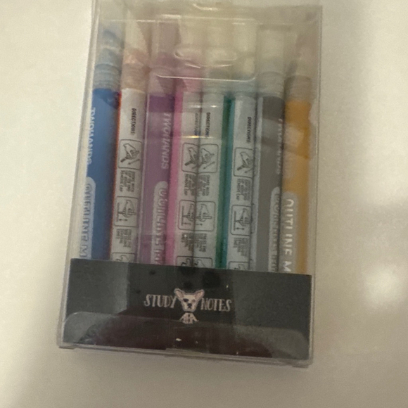 Study Notes 
Markers Set Multicolor/White - Picture 2 of 2